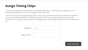 Type in the Rack Letter into the first field. 